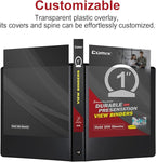 COMIX Sturdy 3 Ring Binder 1 inch - Image 4