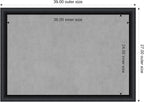 Amanti Art Black Framed Magnetic Board 27x39 Large Vision Board - Image 3