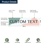 Custom Sign, Custom Street Sign, 11 Font Colors, 13 Font Styles, 4 Hole Options - Image 6