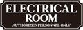 Electrical Room Door Sign for Business，Self-Adhesive Durable Modern Electrical by LUHIMO