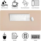 Bloss Leather Desk Mat, Mouse Pad, Waterproof Small Desk Pad, Desk Matt - Image 4