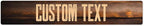 Custom Sign, Custom Street Sign, 11 Font Colors, 13 Font Styles, 4 Hole Options by MySignCenter