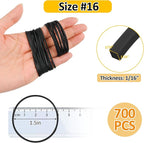 MOWPOG 700 Pcs Rubber Bands, Size #16 Reusable Elastic Rubber Band - Image 2