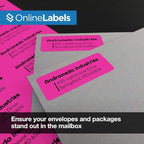 Neon Pink Address Labels - Image 3