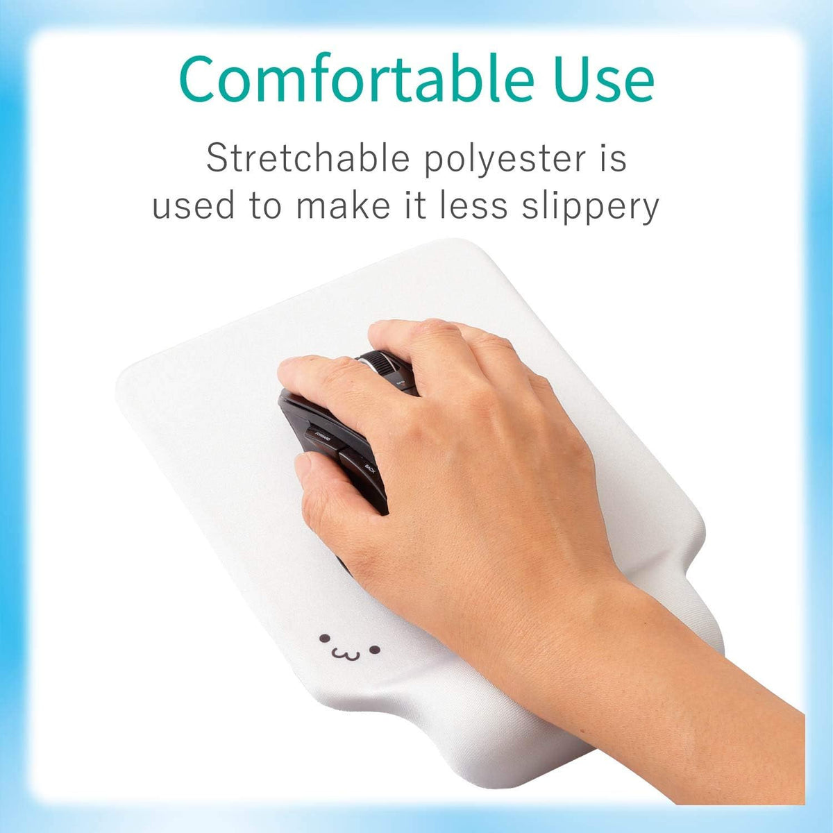 ELECOM Ergonomic Mouse Pad with Wrist Rest Gel Type for Laptop, Office & ...