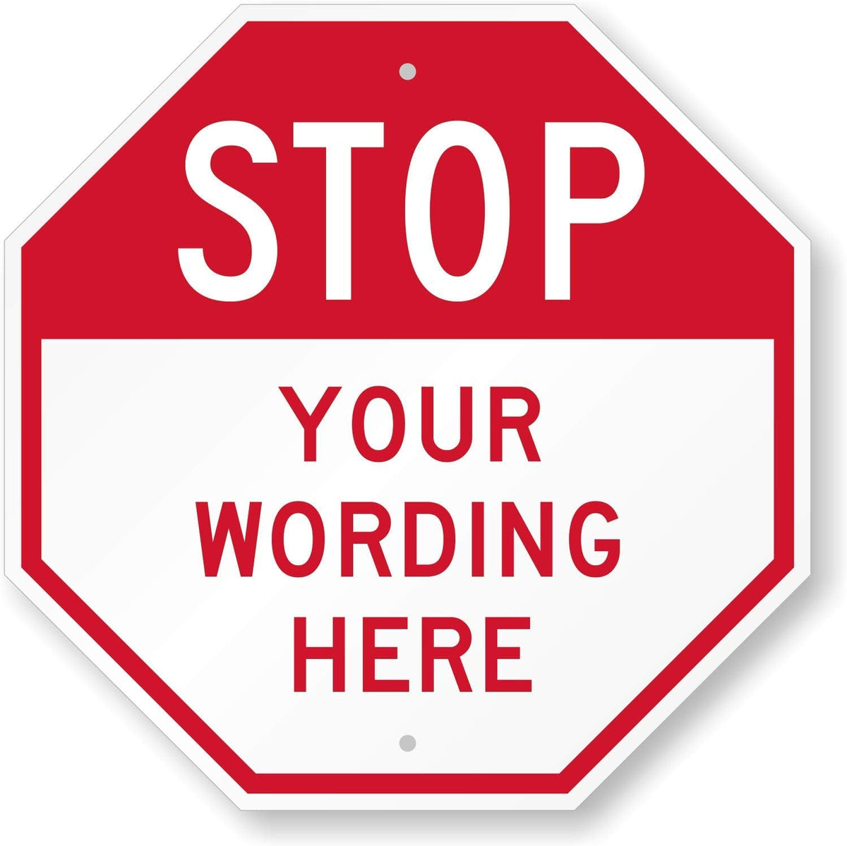 SmartSign Custom STOP Sign 18"x18" 3M Laminated EG Reflective 80 mil Aluminum