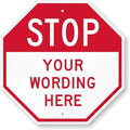 SmartSign Custom STOP Sign 18"x18" 3M Laminated EG Reflective 80 mil Aluminum by SmartSign
