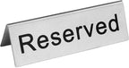 New Star Foodservice Stainless Steel Table Tent Sign, 4 x 1.5-Inch) - Image 3