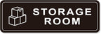 Storage Room Door Sign for Business and Home, Self-Adhesive Durable Modern by LUHIMO