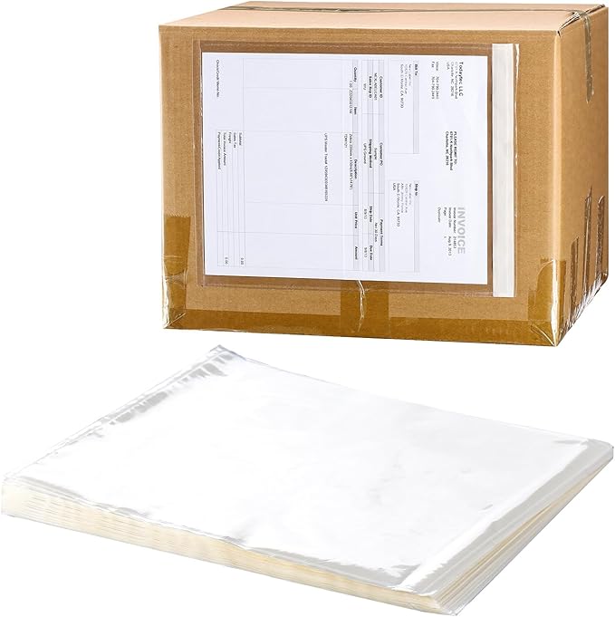 2.5 Mil Premium Clear 9.5'' x 12'' Packing List Envelopes, Adhesive Shipping by BEUYIwarehouse