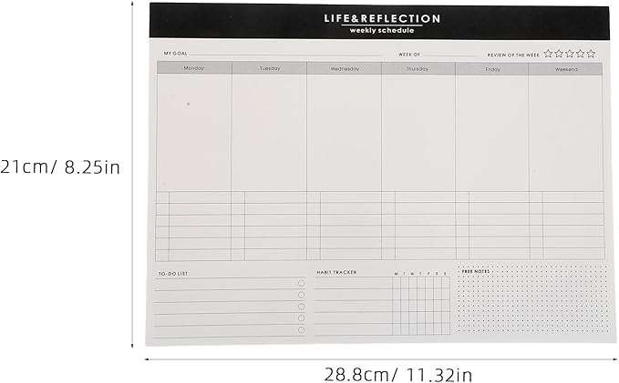 Generic 1 Book Work Goal Planning Notepad Weekly Planner - Image 5