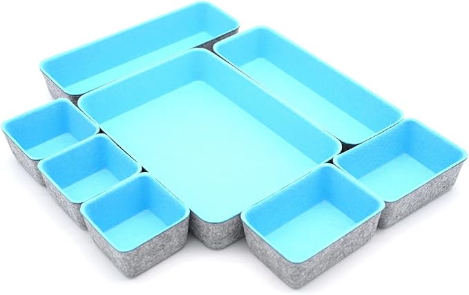 Welaxy Drawer organizers bins dividers storage trays shallow organizing box - Image 6