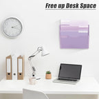 EASEPRES 3 Pocket Mesh Hanging Wall File Organizer, Wall Mounted Mail Paper - Image 3