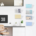 SUPEASY Clear Acrylic Single Pocket, Large Plastic Hanging Wall Mount File - Image 7
