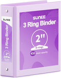 SUNEE 3 Ring Binder 2 Inch 1 Pack by SUNEE