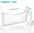 Colarr 12 Pcs Expandable Pocket Wall File Set Plastic Wall Mountable Space - Image 2