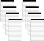 Nichela 8 Pcs Note Pads Refills 3 x 5 inches Memo Small Notebook Writing Pads by Nichela