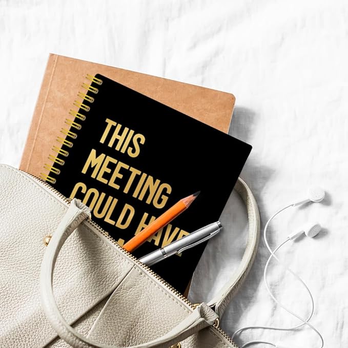 XQLZY This Meeting Could Have Been A Fist Fight Spiral Notebook, Funny - Image 5