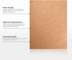 LUXPaper 8.5" x 11" Paper | Letter Size | Copper Metallic | 80lb. Text | 50 Qty - Image 8