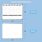 Weekly Dry Erase Board, Weekly Planner whiteboard - Image 2