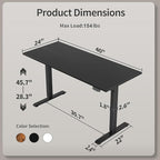 Agilestic Electric Standing Desk 40 x 24 Inches, Height Adjustable Desk - Image 3