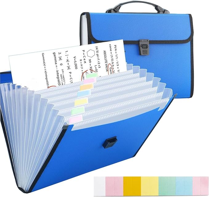 12 Pockets Letter Size/A4 Accordion File Organizer by TRANBOTrustBest
