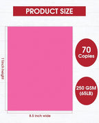 70 Sheets Red Tones Cardstock & Reds Construction Paper, Heavyweight - Image 2