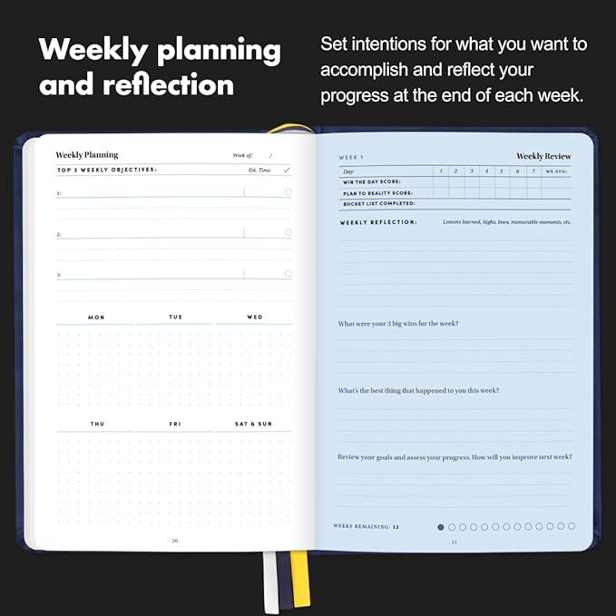 BestSelf 13-Week Self Journal & Goal Planner – Undated Daily ADHD-Friendly - Image 7