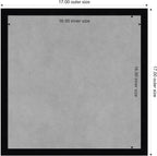 Amanti Art Black Framed Magnetic Board 17x17 Small Vision Board - Image 3