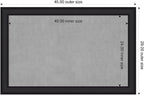 Amanti Art Black Framed Magnetic Board 29x45 Large Vision Board - Image 2