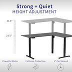 VIVO Electric Corner 63 x 55 inch L-Shaped Standing Desk, Memory Height - Image 3