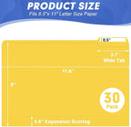 File Folder, HERKKA 30 Pack 1/3 Cut Tab File Folders, File Folders Great - Image 2