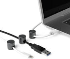 ICONIT Cable Anchors for Desk Organization Gun Metal | Premium Aluminum Cord - Image 3
