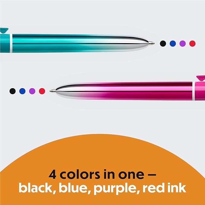 BIC 4 Color Smooth Gradient Retractable Ballpoint Pen - Image 4