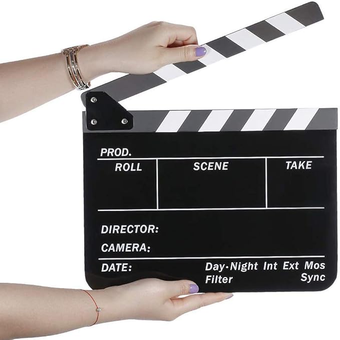 Coolbuy112 Movie Directors Clapboard, Photography Studio Video TV Acrylic - Image 6
