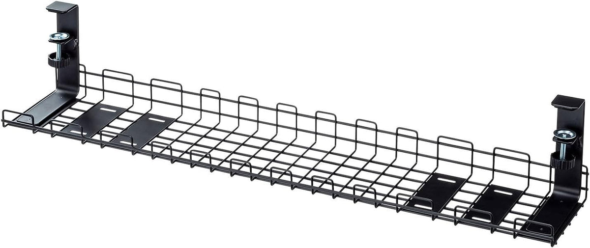 Sanwa Supply CB-CT3BK Cable Wiring Tray, Wire, Large, Universal Type, Black