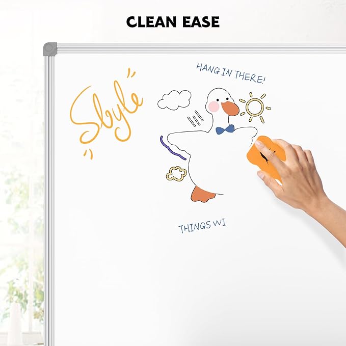 Lockways White Board Dry Erase Board 48 x 36 Inch, Magnetic Whiteboard 4 x 3 - Image 5