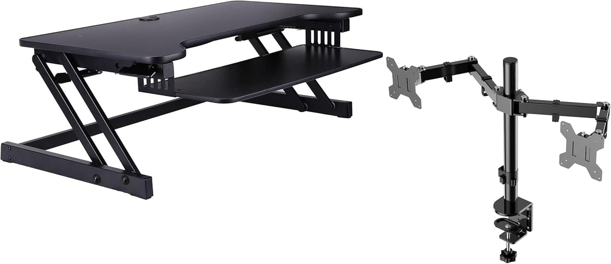 Rocelco 37.5" Deluxe Height Adjustable Standing Desk Converter