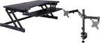 Rocelco 37.5" Deluxe Height Adjustable Standing Desk Converter by Rocelco