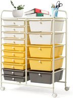 GLACER 15 Drawers Rolling Cart, Storage Cart by GLACERGrowupinhappiness