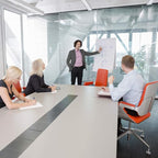 BIBOC Mobile Dry Erase Board – 40x26 inches Magnetic Portable Whiteboard Stand - Image 6