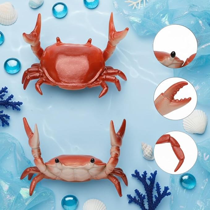 kirsaro 6PCS Desk Crab Pen Holder, Office Realistic Deskcrab Spoon Pencil Holder - Image 2