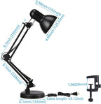 TORCHSTAR Metal Desk Lamp with Clamp, Swing Arm, Architect Adjustable Gooseneck - Image 6