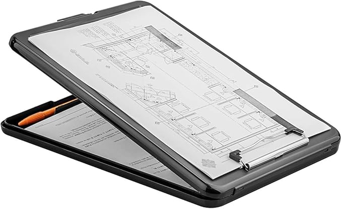 ZCZN Plastic A4 Form Storage Box Case, Suitable - Image 4