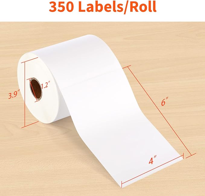 JADENS Direct Thermal Shipping Label, 4x6-350 Labels, Commercial Grade - Image 2