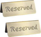 2 Pack Small Reserved Table Signs by MATIMASU