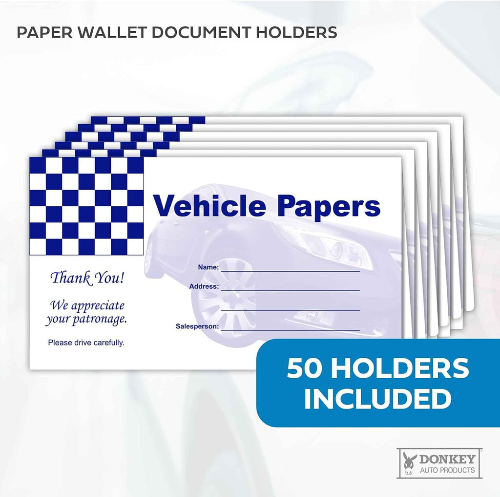 vehicle papers wallets - car document holders (50, side view