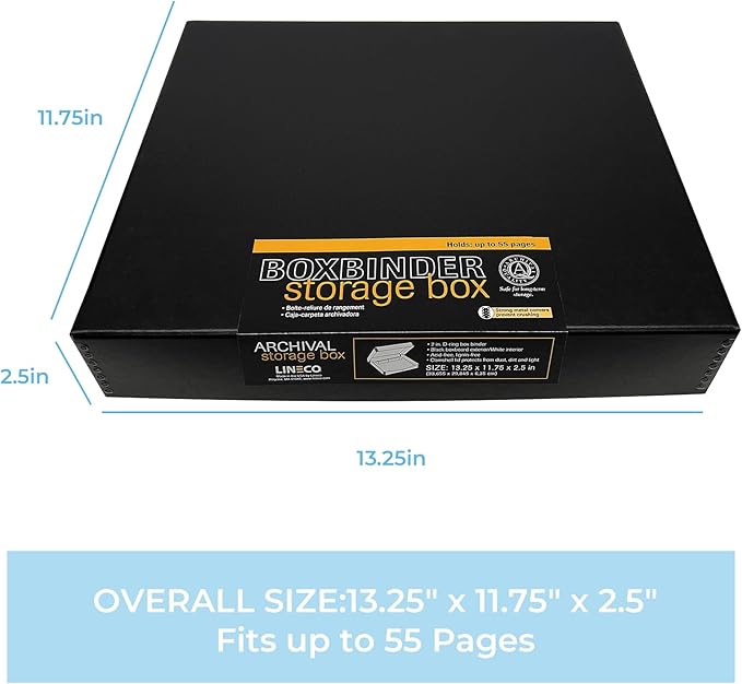 Lineco Archival Oversized 3-Ring Album Box - Image 2