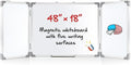 48” x 18” Foldable Whiteboard Dry Erase Board Large Tri Folding Whiteboard by Unknown