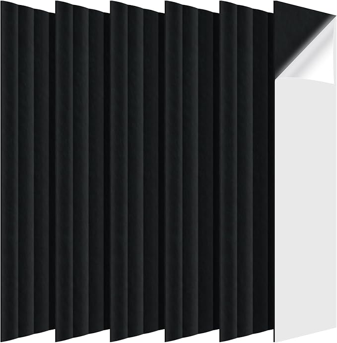 Tao.space 6 Pack Acoustic Panels 3D Wave Sound Proof Foam by Taospace